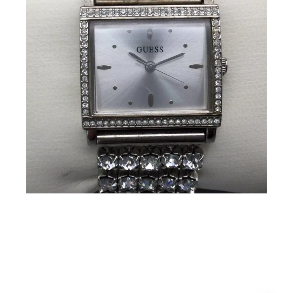 Guess Silver Crystal Pave Watch – 26mm – Women’s - Picture 3 of 5